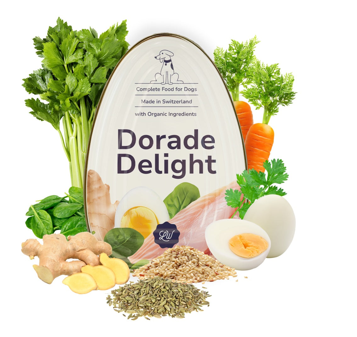 LOONAWELL - Dorade Delight, Complete Dog Food with Organic Ingredients