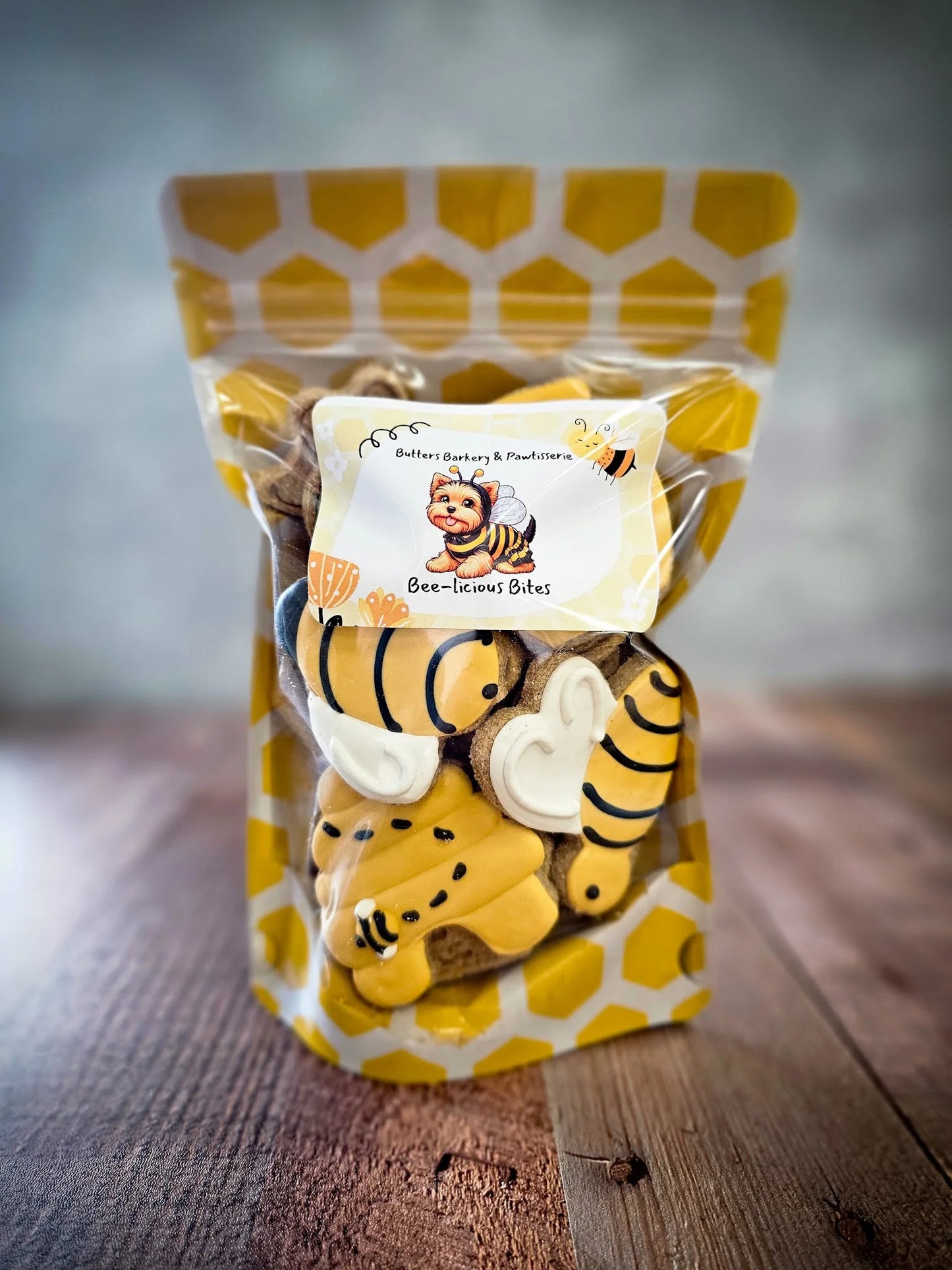 Bee-licious Bites Dog Cookie Bag