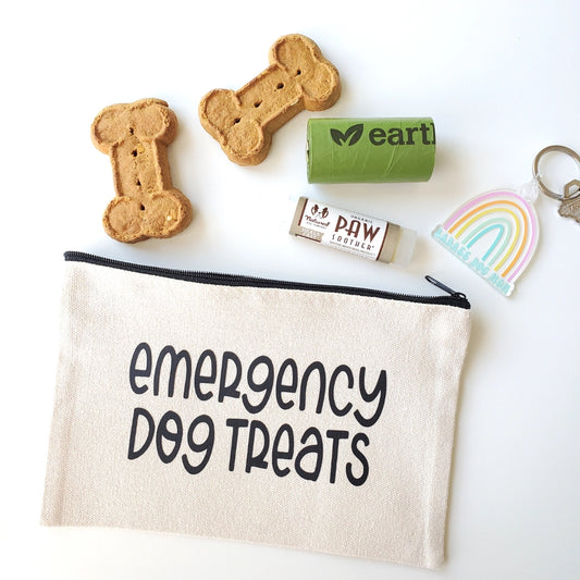 Emergency Dog Treats Zippered Pouch