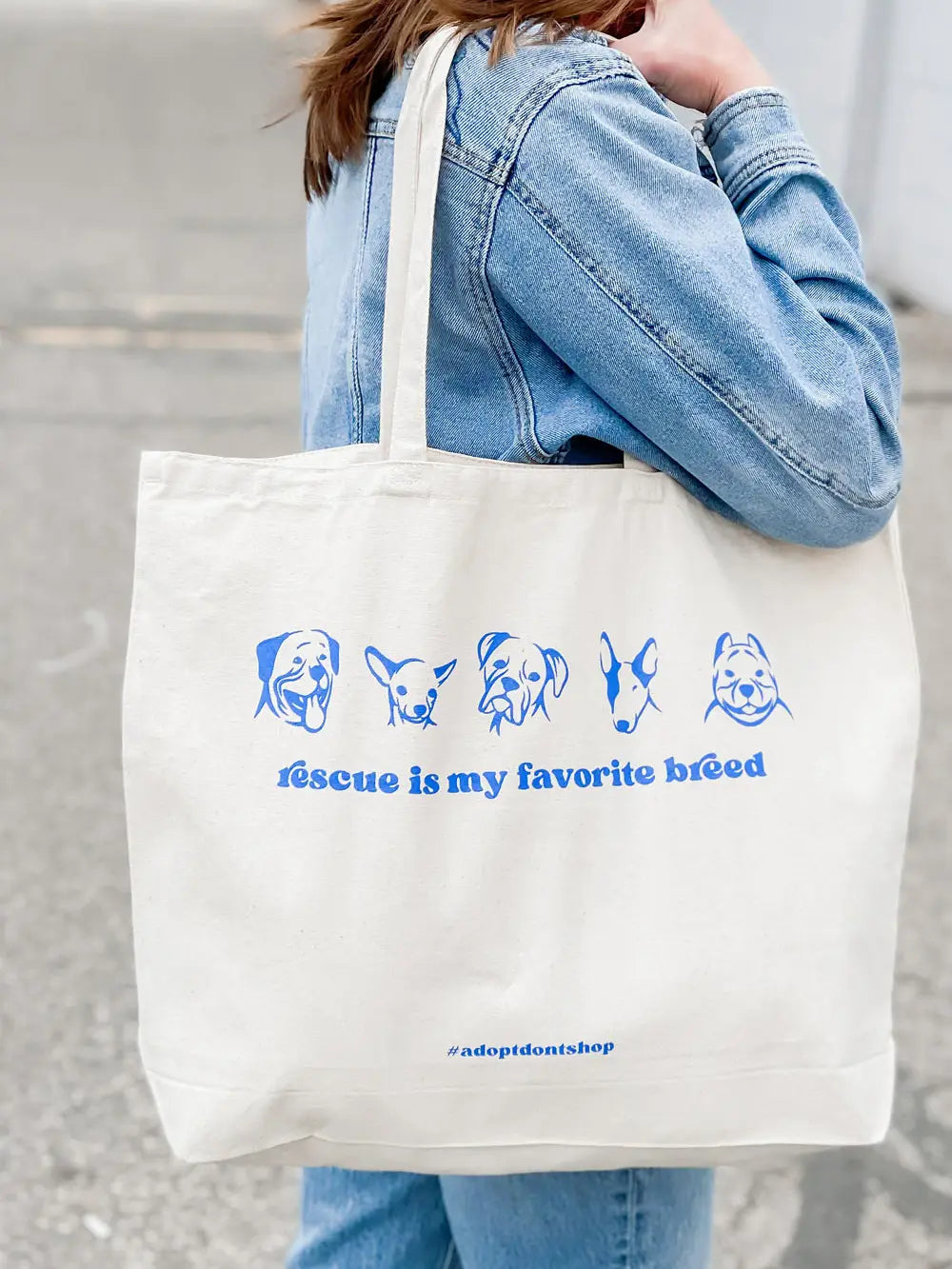 "Rescue Is My Favorite Breed" Tote