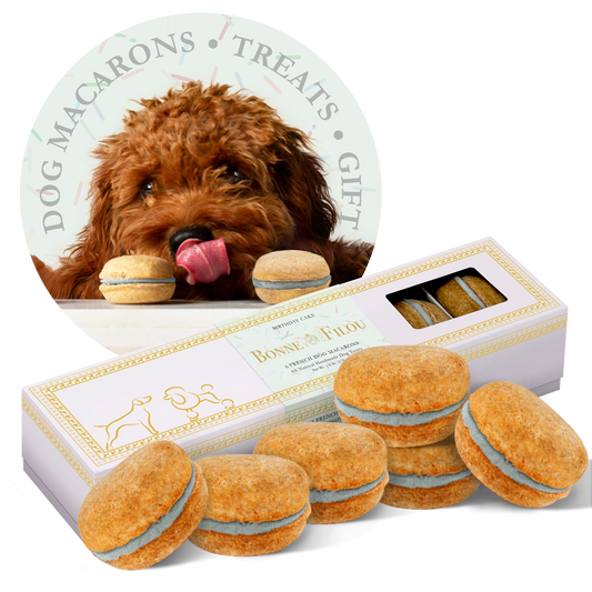 Box of Six Dog Macarons