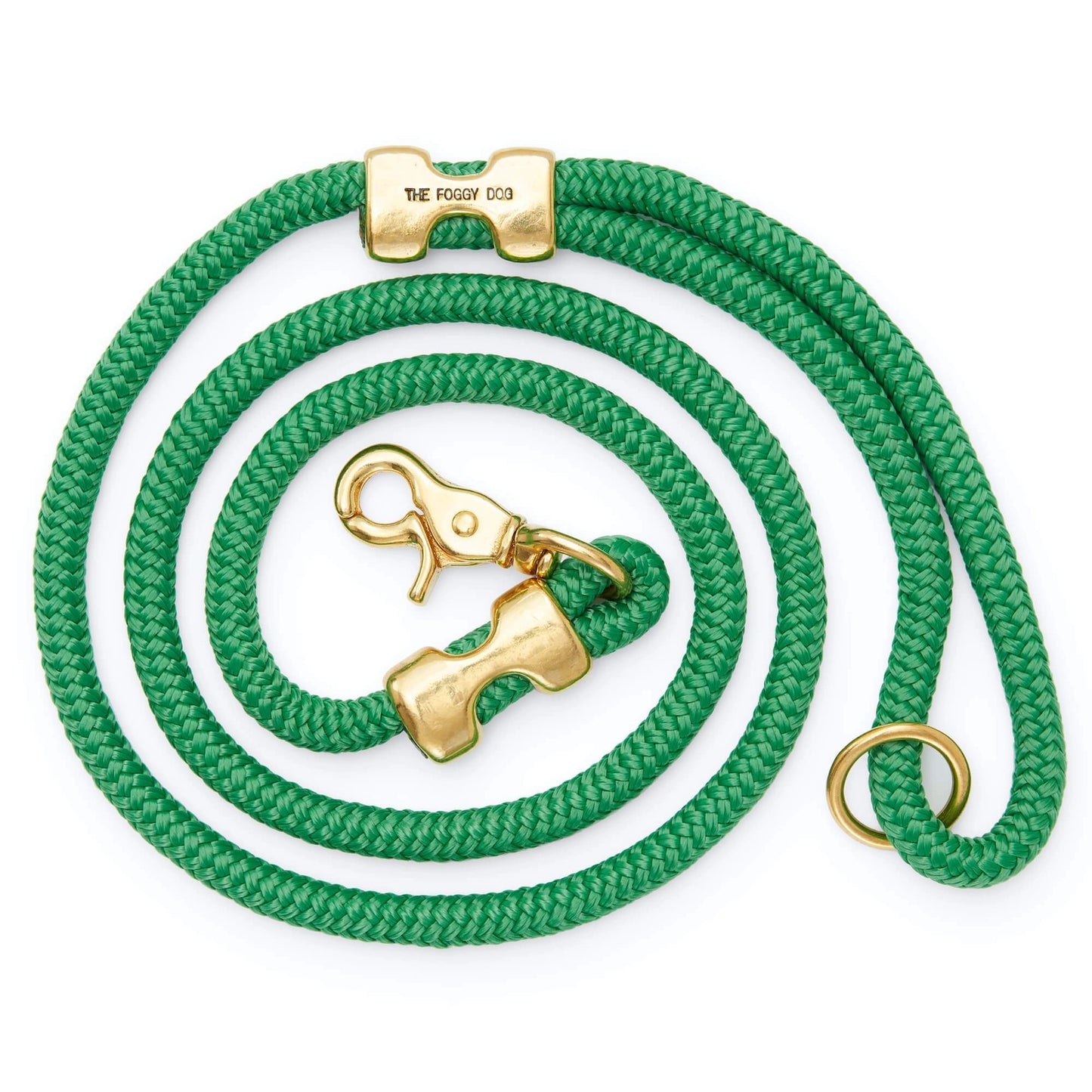 THE FOGGY DOG - Grass Green Marine Rope Dog Leash