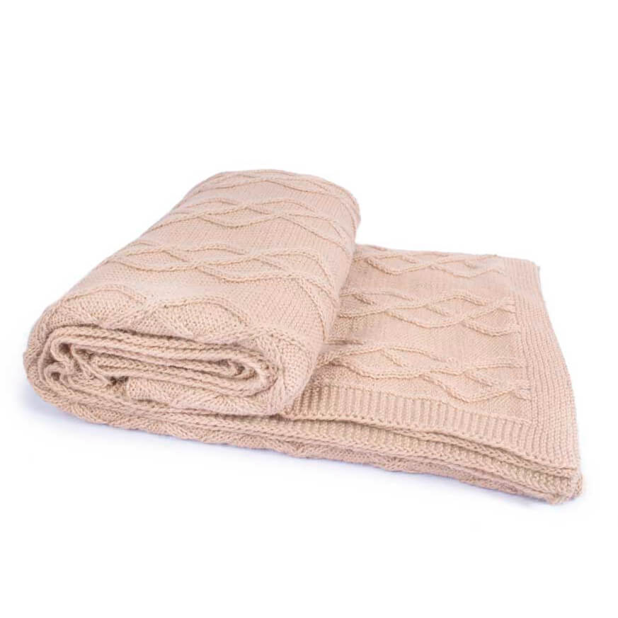 Alpaca Dog Blanket - Beige