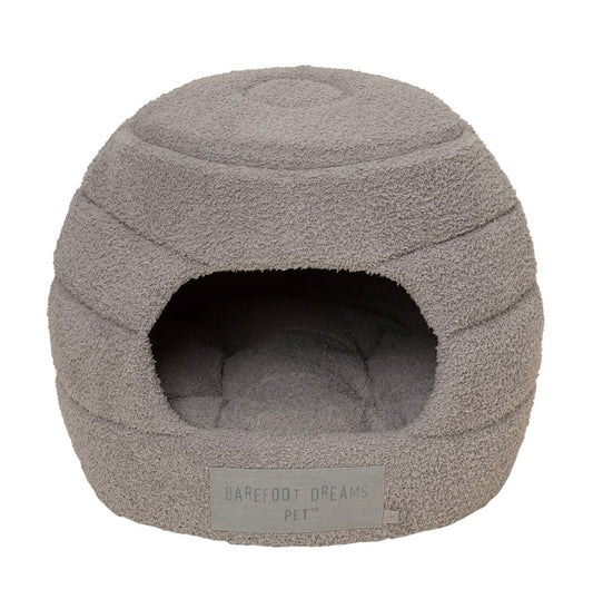 BAREFOOT DREAMS - CozyChic 2 in 1 Collapsible Pet Cave in Dove Gray