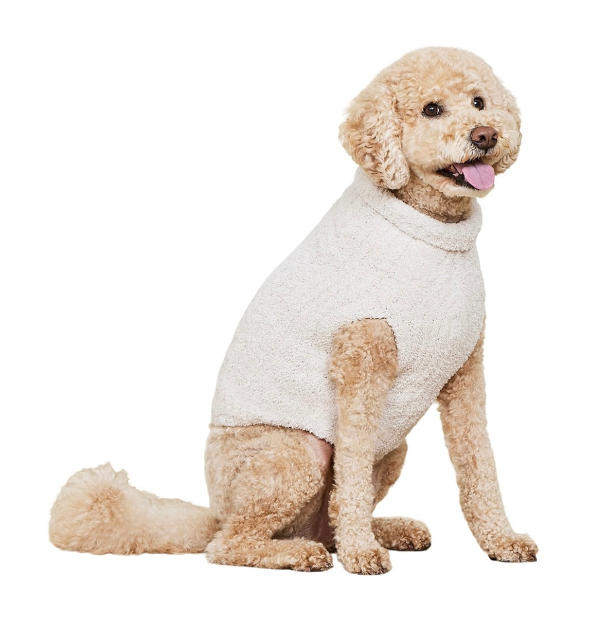 BAREFOOT DREAMS - CozyChic Cable Pet Sweater in Stone