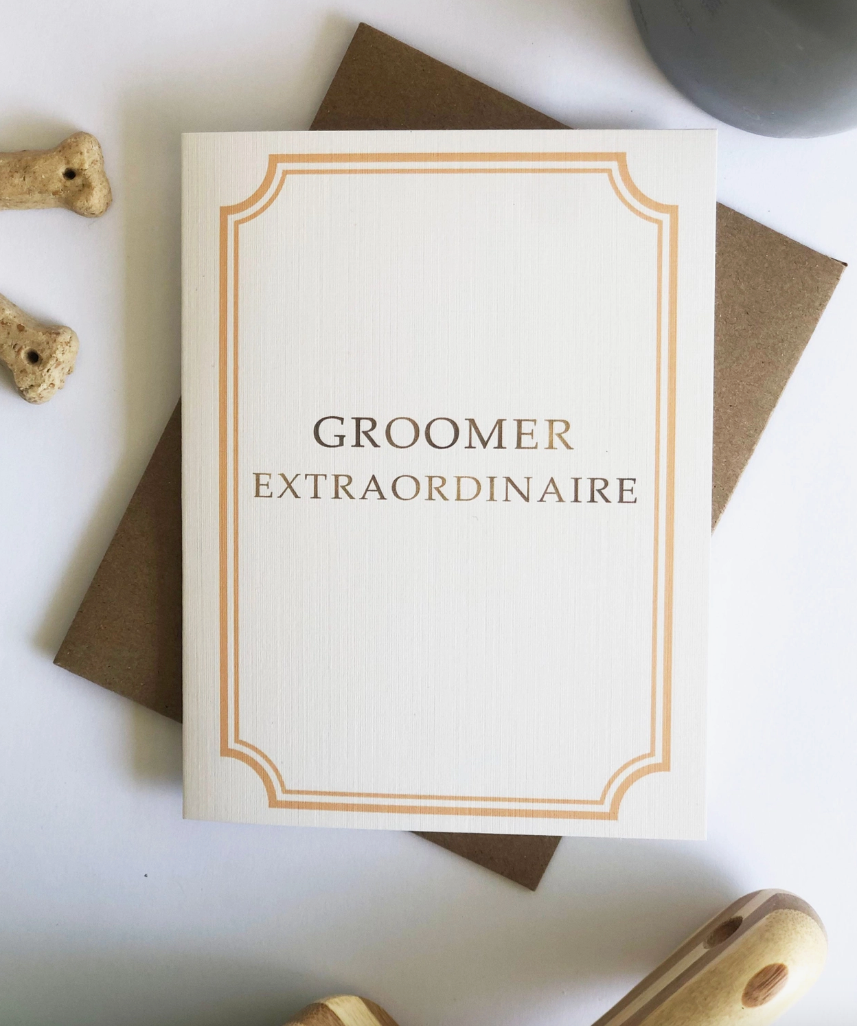 Groomer Extraordinaire - Thank You Card