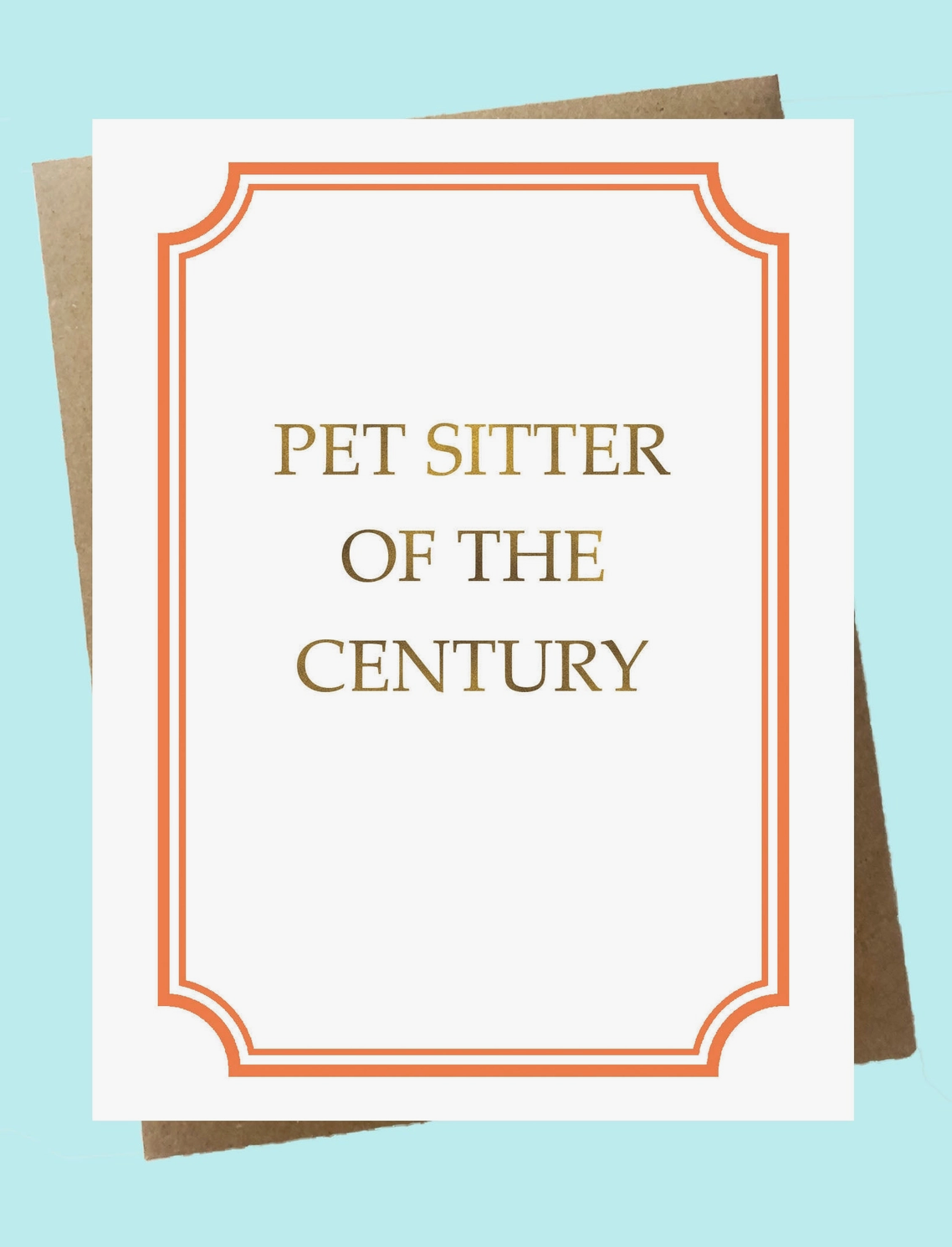 Pet Sitter Of The Century - Thank You Card