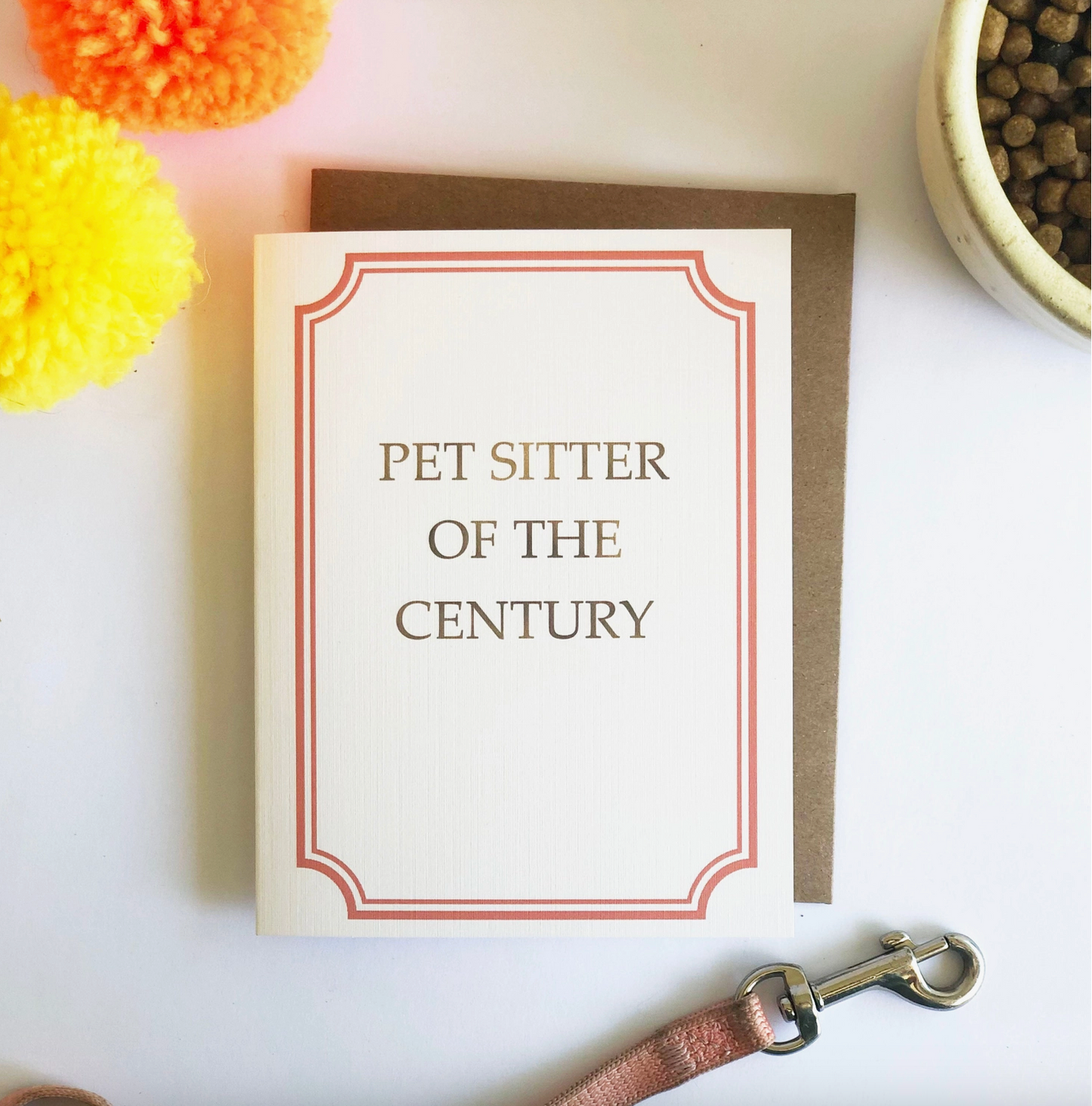 Pet Sitter Of The Century - Thank You Card