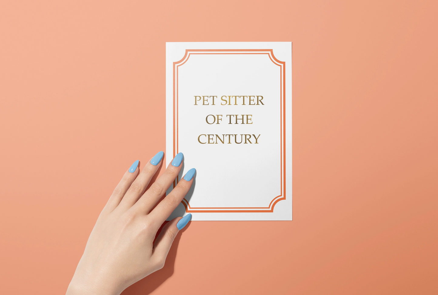 Pet Sitter Of The Century - Thank You Card