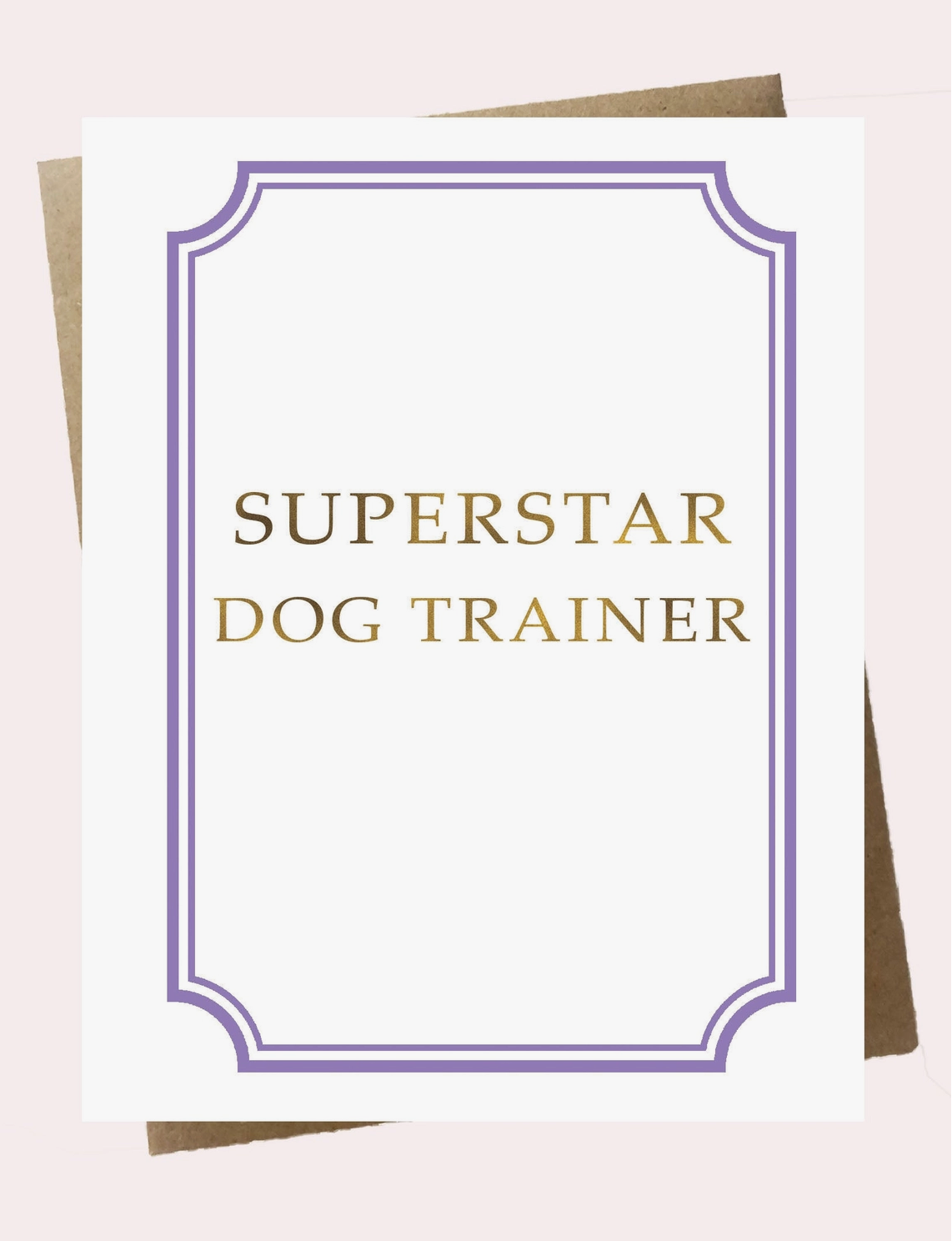 Superstar Dog Trainer - Thank You Card