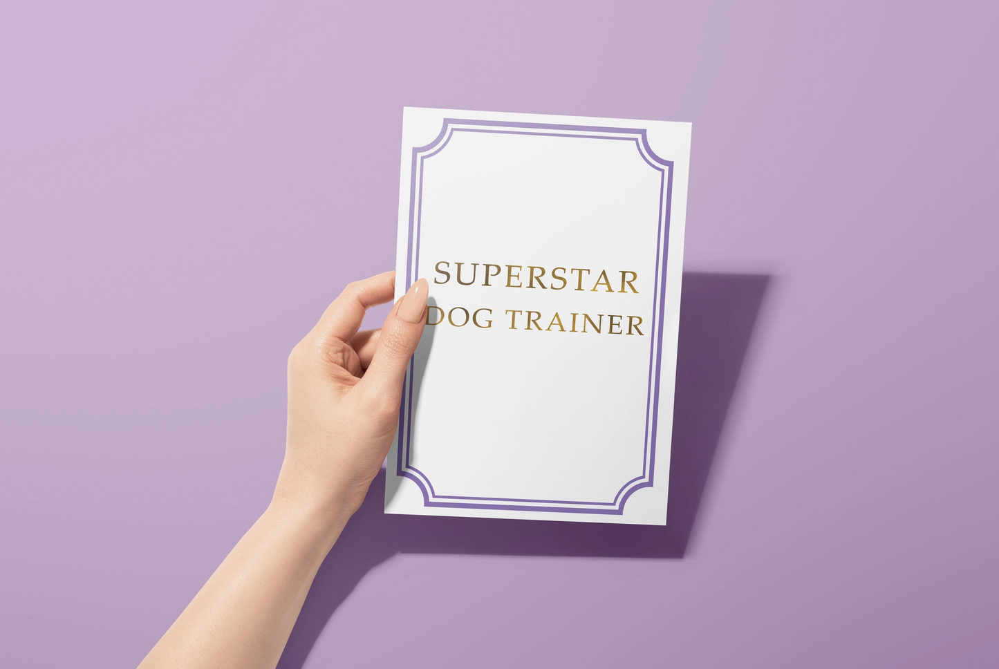 Superstar Dog Trainer - Thank You Card