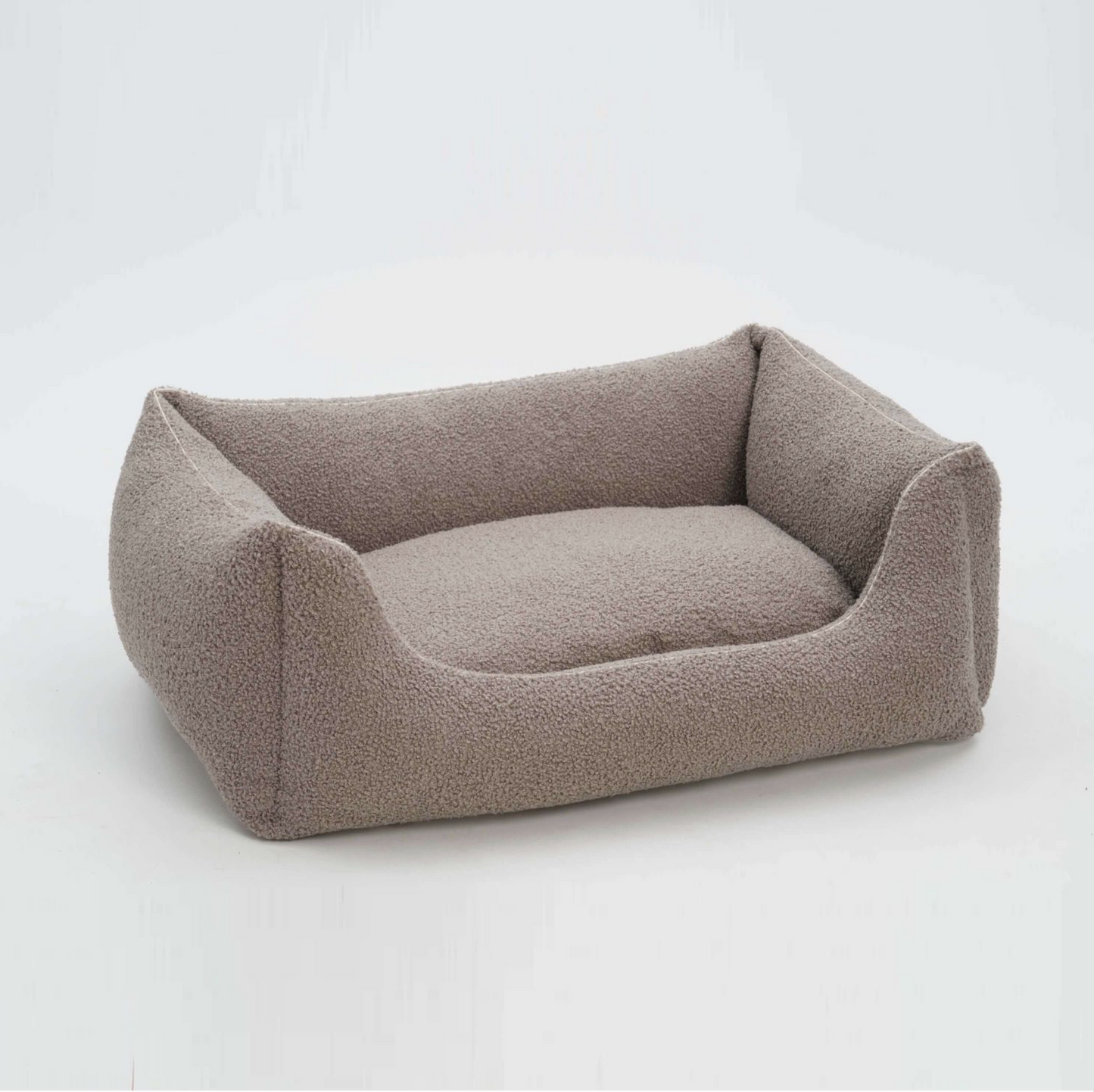 Cozy & Chic Soft Dog Bed - Stone