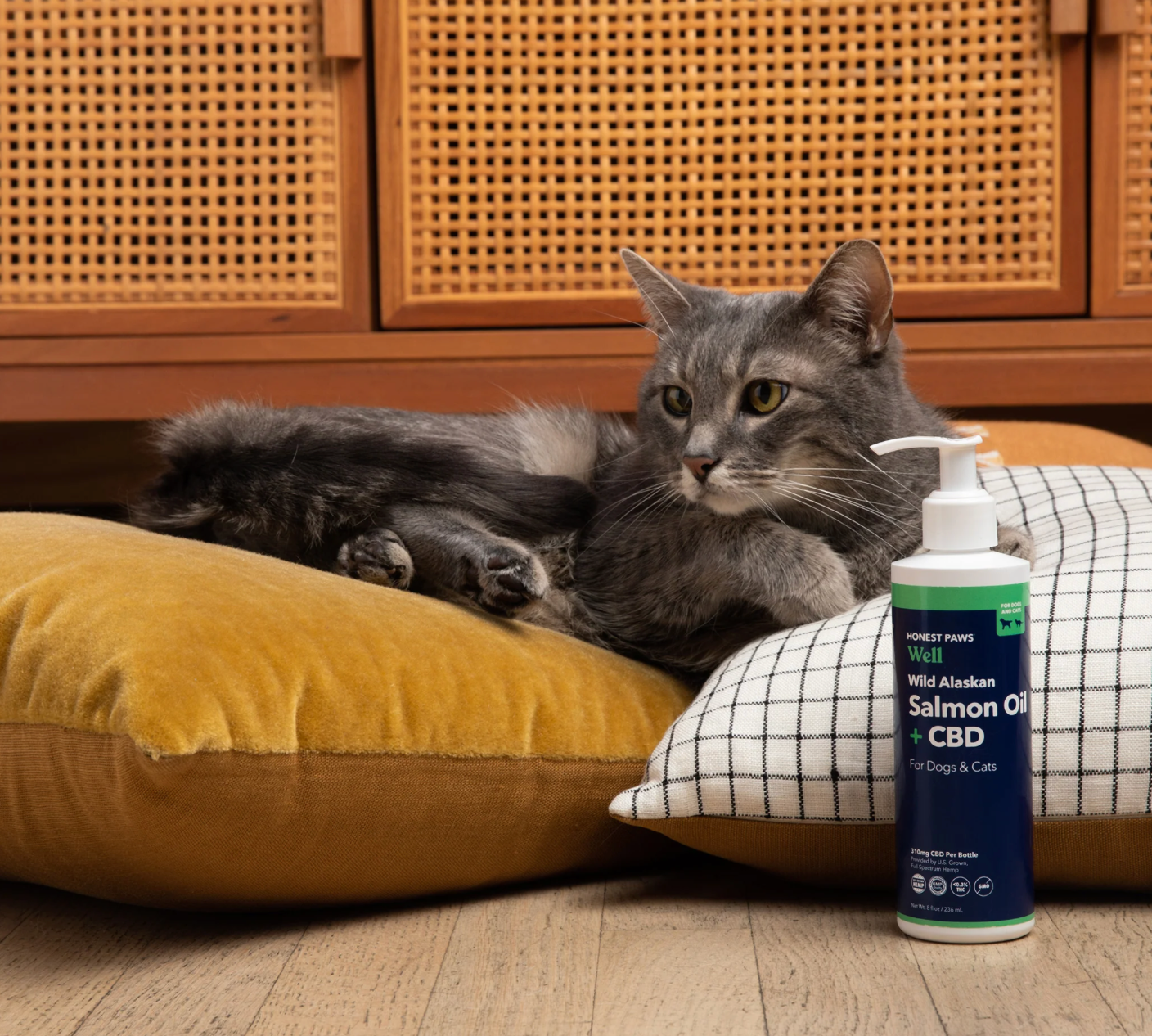 Wild Salmon Oil with CBD for Dogs and Cats