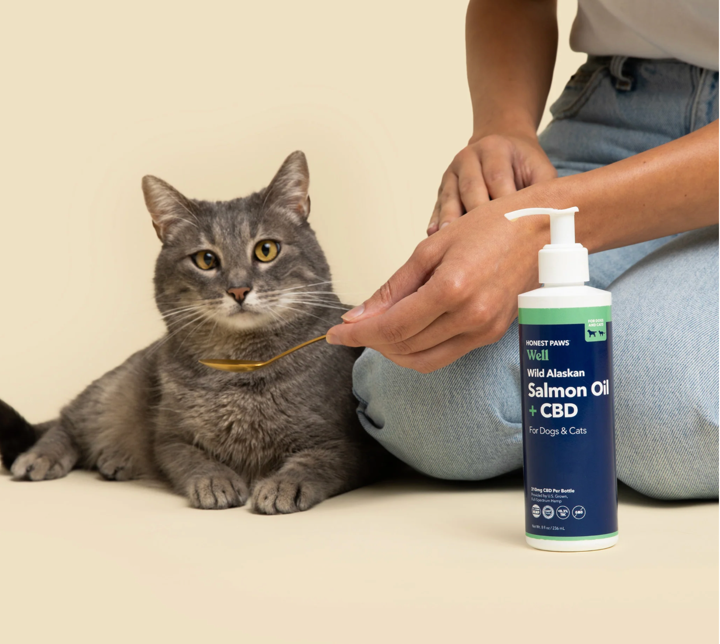 Wild Salmon Oil with CBD for Dogs and Cats