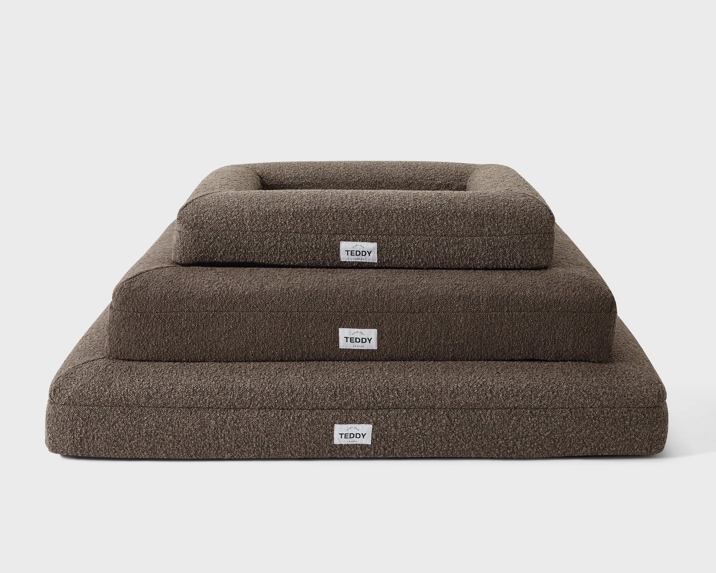 TEDDY - Brown Boucle Dog & Cat Bed