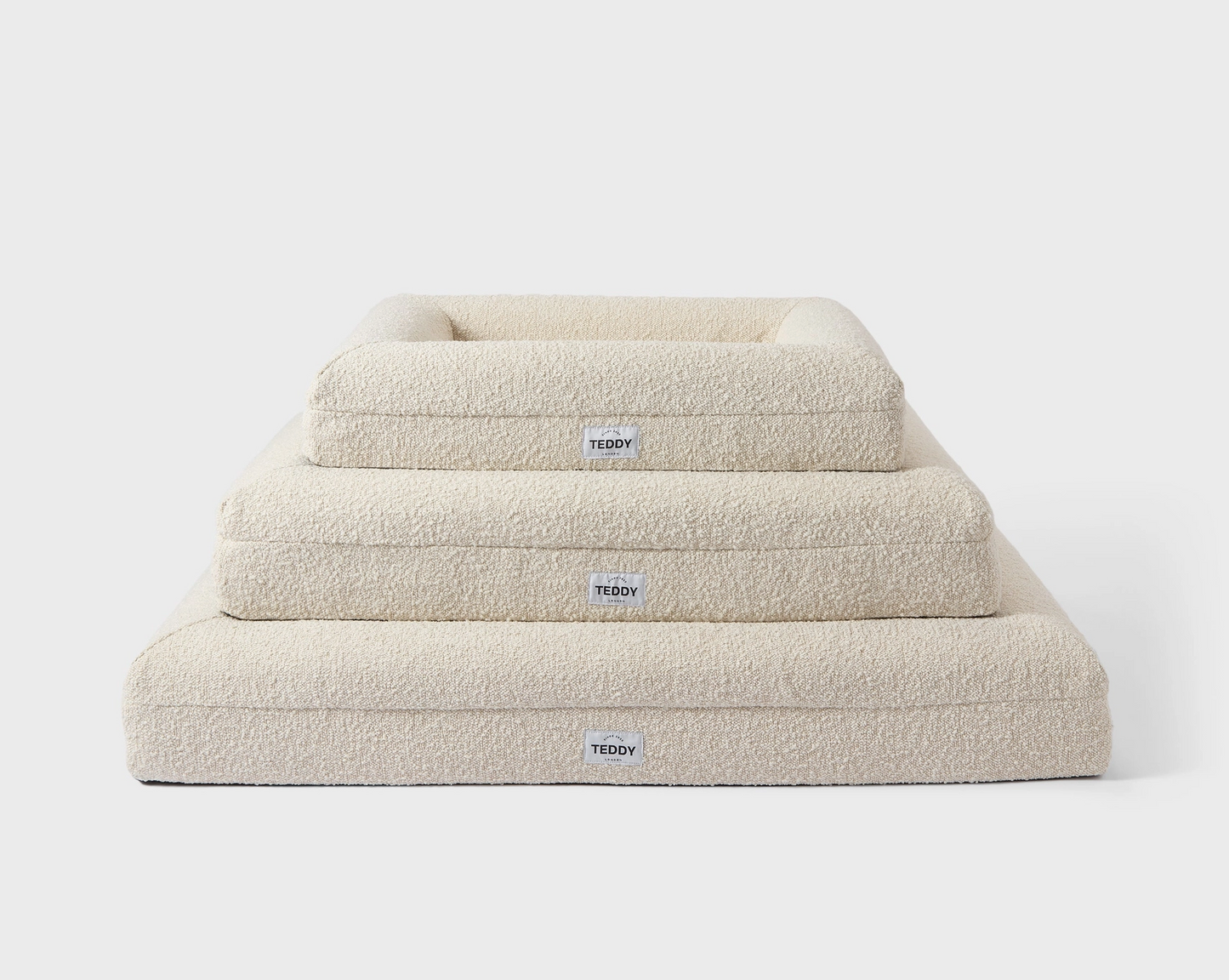 TEDDY - Ivory Boucle Dog & Cat Bed