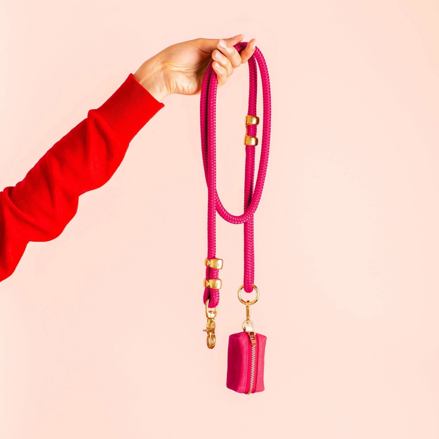 THE FOGGY DOG - Hot Pink Marine Rope Dog Leash