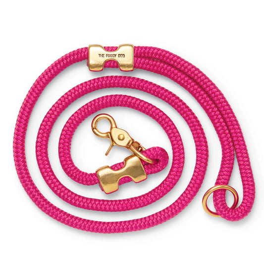 THE FOGGY DOG - Hot Pink Marine Rope Dog Leash